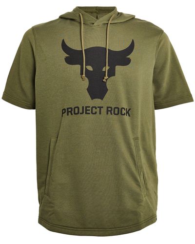 Under Armour Project Rock Short-sleeve Hoodie - Green