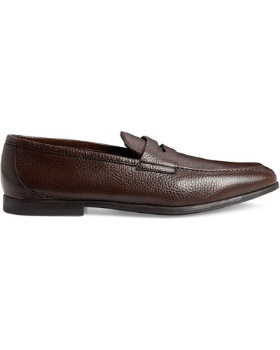 Canali Leather Loafers - Brown