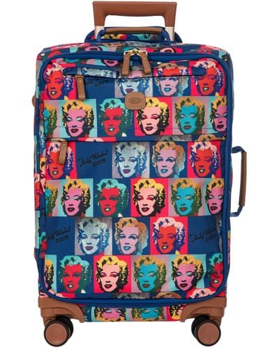 Bric's X Andy Warhol Marilyn Print Cabin Suitcase (55cm) - Blue