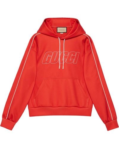 Gucci Logo Hoodie - Red