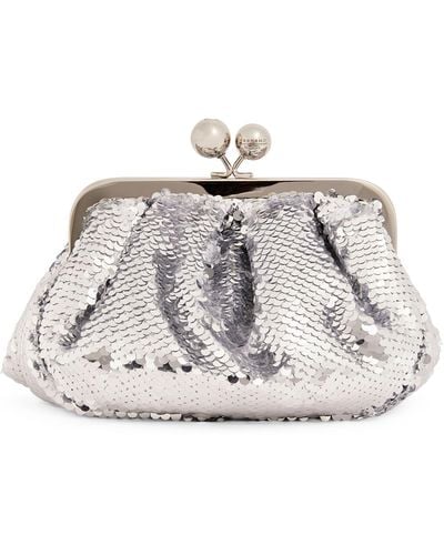 Weekend by Maxmara Small Sequinned Pasticcino Bag - Metallic