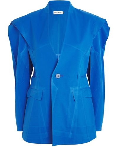 Issey Miyake Fixed In Time Blazer - Blue