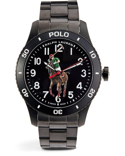 Polo Ralph Lauren Stainless Steel Polo Sport Watch 42mm - Black