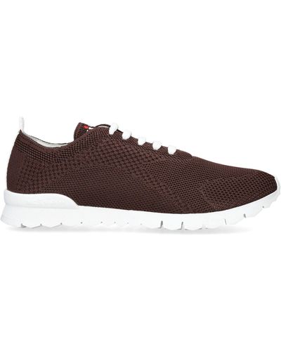 Kiton Woven Low-top Sneakers - Brown
