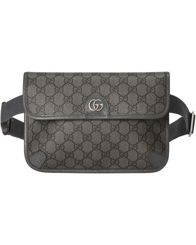 Gucci Small Gg Supreme Ophidia Belt Bag - Gray