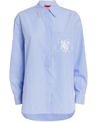 MAX&Co. Cotton Striped Shirt - Blue