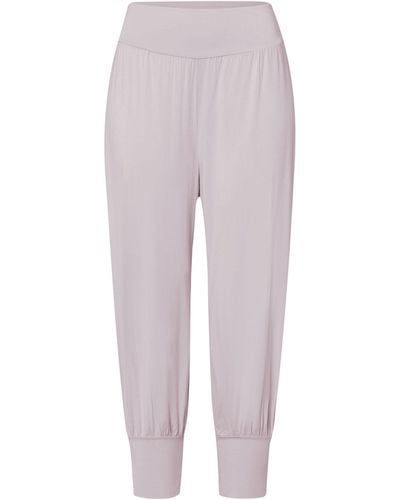 Hanro Yoga Jersey Cropped Pants - Purple