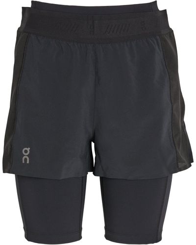 On Shoes 2-in-1 Active Shorts - Gray