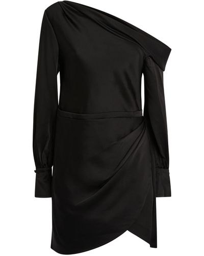 Jonathan Simkhai Satin Cameron Mini Dress - Black