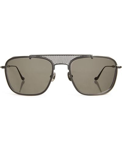 Matsuda Crossbar Aviator Sunglasses - Grey