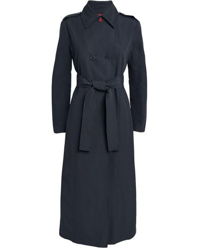 MAX&Co. Double-breasted Trench Coat - Blue