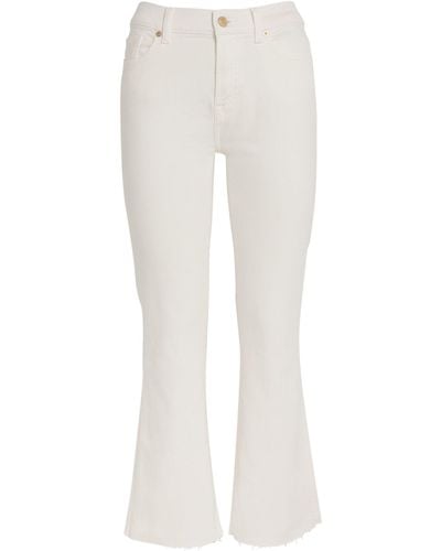 7 For All Mankind Daisy Bootcut Jeans - White