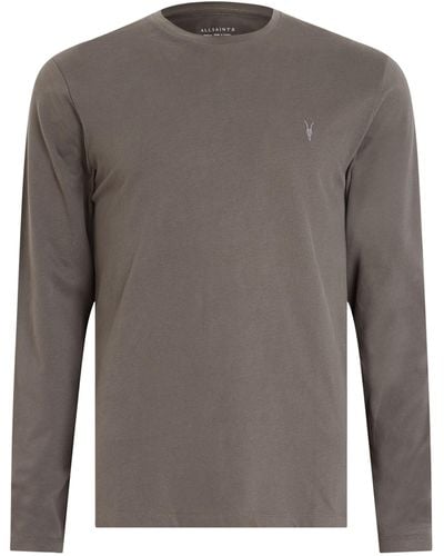 AllSaints Cotton Brace T-shirt - Gray