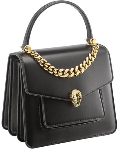 Bulgari Introduces Serpenti Forever Viper Top Handle Bag With Chunky Chain  - BagAddicts Anonymous
