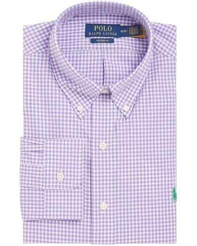 Polo Ralph Lauren Button-down Gingham Shirt - Purple