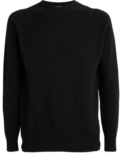 Sunspel Lambswool Sweater - Black