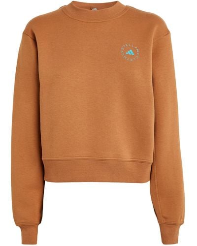 adidas By Stella McCartney Cotton-blend Sweatshirt - Brown