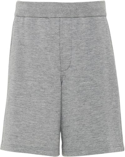 Prada Cashmere-silk Bermuda Shorts - Grey