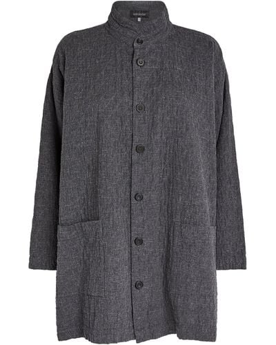 Eskandar Stand-collar Jacket - Grey
