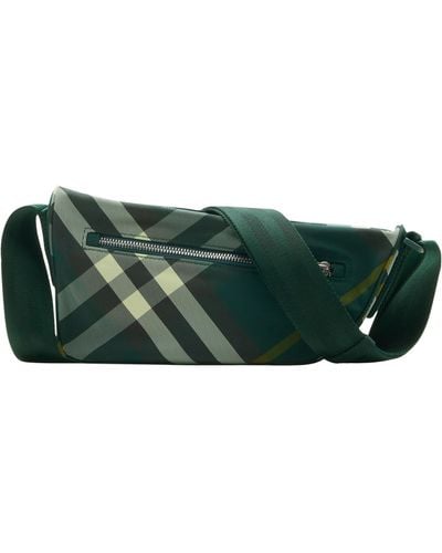 Burberry Check Cross-body Bag - Green