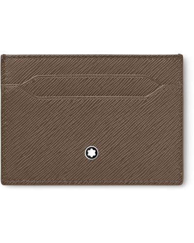 Montblanc Leather Sartorial 5cc Card Holder - Brown