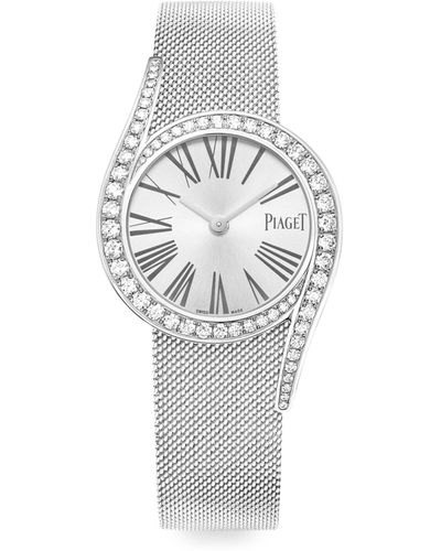 Piaget White Gold And Diamond Limelight Gala Watch 26mm - Metallic