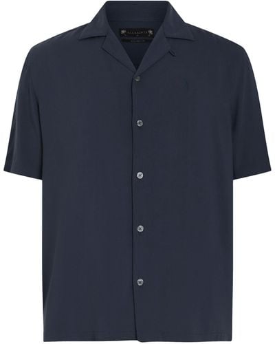 AllSaints Venice Short-sleeve Shirt - Blue
