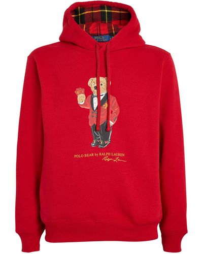 Polo Ralph Lauren Lunar New Year Polo Bear-embroidered Cotton-blend Hoody