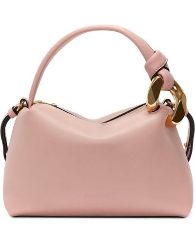 JW Anderson Small Leather Corner Cross-body Bag - Pink