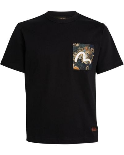 Evisu Brocade Pocket T-shirt - Black