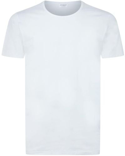Zimmerli of Switzerland 172 Pure Comfort Round Neck T-shirt - White
