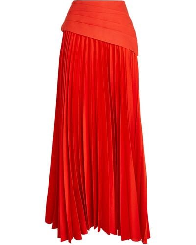 Acler Marion Maxi Skirt - Red