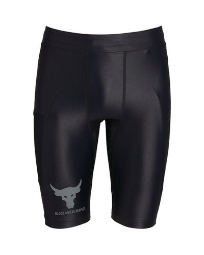 Under Armour Iso-chill Project Rock Compression Shorts - Black