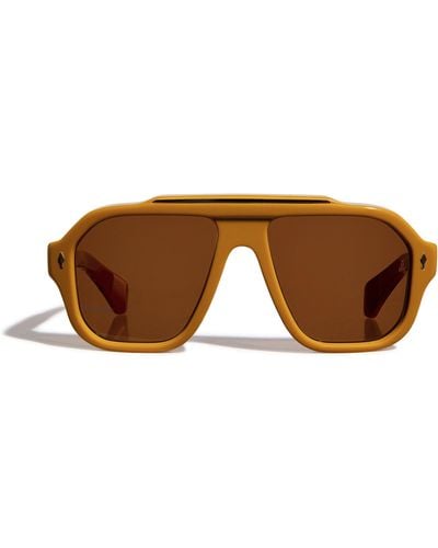 Jacques Marie Mage Octavian Sunglasses - Brown