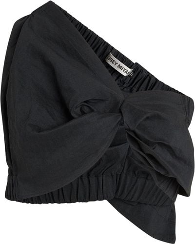 Issey Miyake Twisted Midi Skirt - Black