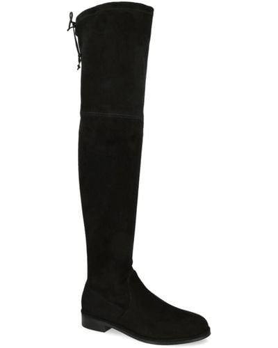 Stuart Weitzman Suede Lowland Bold Boots 40 - Black