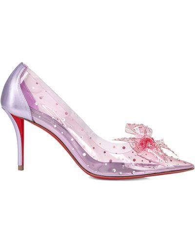 Christian Louboutin Jelly Strass Crystal Court Shoes 80 - Pink