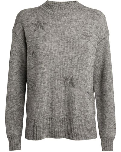 AllSaints Astra Star Sweater - Grey