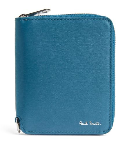 Paul Smith Leather Zip-around Wallet - Blue