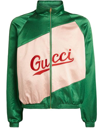 Gucci Logo Bomber Jacket - Green