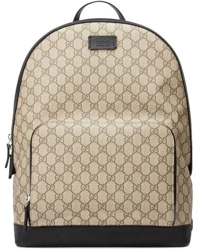 Gucci GG Supreme Backpack - Natural