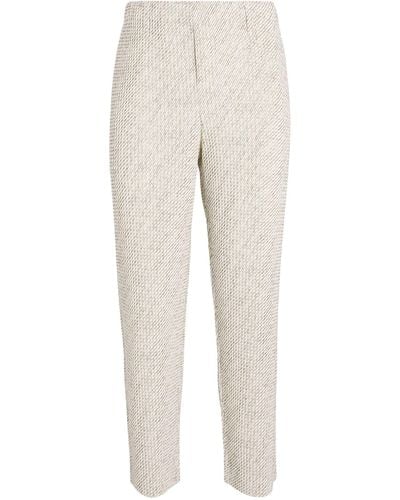 Homme Plissé Issey Miyake Diagonals Striped Trousers - Natural