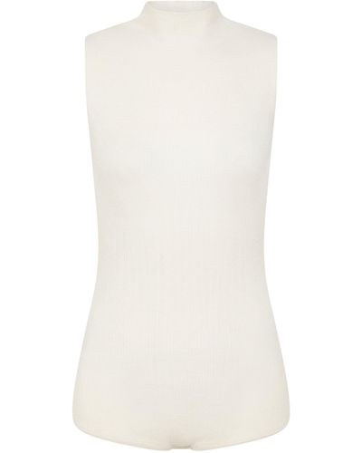 Cashmere In Love Cashmere Kris Bodysuit - White