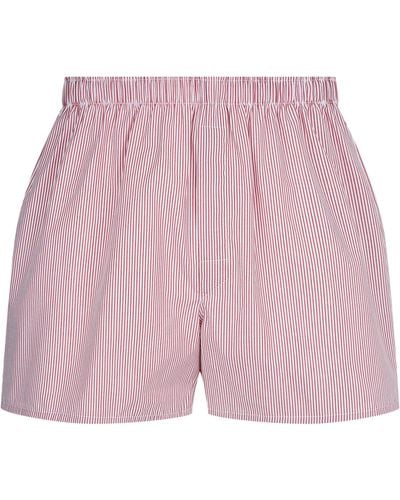 Sunspel Mini Check Boxers - Pink