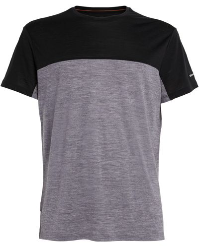 Icebreaker Merino Wool-blend Cool-lite T-shirt - Black