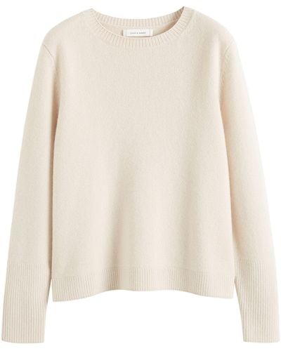 Chinti & Parker Cashmere Crew-neck Sweater - Natural