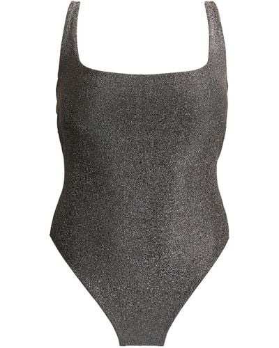 Form and Fold The Square D+ Cup Underwire Swimsuit - Gray