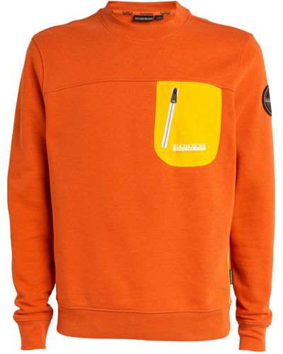 Napapijri Huron Zip-pocket Sweatshirt - Orange