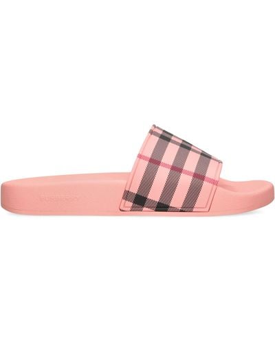 Burberry Foam Furley Sandals - Pink