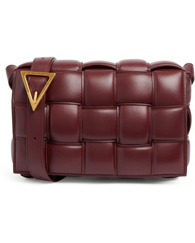 Bottega Veneta Leather Padded Cassette Cross-body Bag - Purple